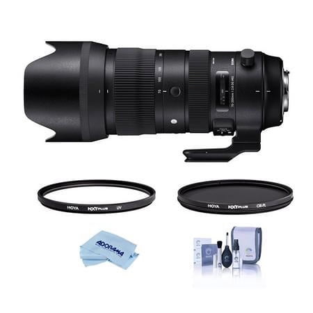 UPC: 0192223113404 | 70-200mm f/2.8 DG OS HSM Sports Lens for Nikon F  Bundle with Hoya 82mm UV+CPL Filter Kit  Cleaning Kit  Cleaning Cloth
