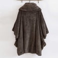 thumbnail image 3 of Qarigey Abrigo de felpa para mujer, chaqueta de lana cálida de otoño de manga larga para viajes en casa, vacaciones, playa, ropa térmica Prendas para la parte del cuerpo, 3 of 6
