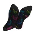 thumbnail image 5 of KLL Butterfly Print Cool Socks Men's Women's Crew Socks Funny Crazy Novelty Stockings, 5 of 7