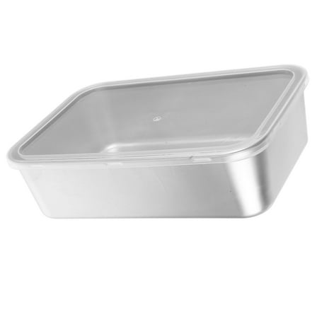 OULII Versatile Stainless Steel Tiramisu Mold with Lid for Baking Steaming and Serving