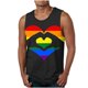 thumbnail image 1 of Hombres Impresión Casual sin Mangas Suéter Cuello Redondo Tanque Deportivo, 1 of 4