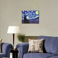 thumbnail image 3 of Hieng Starry Night Canvas Print of Van Gogh Oil Paintings Reproduction Modern Canvas Print Artwork Abstract Landscape Pictures Printed on Canvas Wall Art for Home Office Decorations, 3 of 6