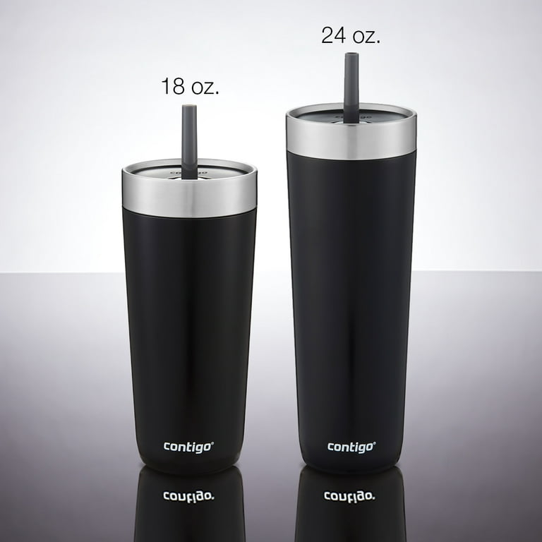 CHIUTUUY Stainless Steel Tumbler with Lid and Straws, Vacuum