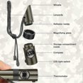 thumbnail image 3 of 7 In 1 Camping Survival Werkzeug Notfall Pfeife Kompass Thermometer Led Taschenlampe Spiegel Mit Lanyard Kinder Sicherheit Kit Outdoor Multifunktion W, 3 of 5