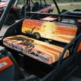 thumbnail image 3 of ZIATUBLES 2 Pack Waterproof UTV Seat Covers, Front Bench Seat Protectors Compatible with Kawasaki Mule 4010/3010, Scratch Wear-Resistant UTV Decor Accessory Part(Tropical Sunset Palm), 3 of 8