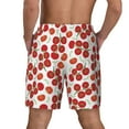 thumbnail image 3 of Kdxio Tomato Print Men's Swim Trunks with Compression Liner 7 Inch Inseam Quick Dry Swim Shorts, 3 of 7