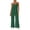 CBP65-Green, variant on Womens Overalls Loose Fit One Piece Jumpsuits Wide Leg Jumpsuits Spaghetti Strap Summer Rompers With Pockets Travel Vacation Outfits Blue S