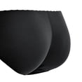 thumbnail image 3 of Bragas de levantamiento de cadera , bragas acolchadas para mujer, parte inferior relleno, bragas de cintura baja para glúteos M Negro Sunnimix bragas a tope, 3 of 8