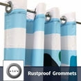 thumbnail image 4 of HGmart 3D Printed Outdoor Curtain Panel - 58x120in Gazebo Patio Waterproof Curtain/Drape,Green Elephant,1 Panel, 4 of 6
