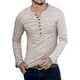thumbnail image 2 of Xishao Playera Hombre Camiseta Henley Shirts de Manga Larga Camisa Casual Slim con Cuello en V Botones azul oscuro M azul oscuro M Xishao ropa, 2 of 2