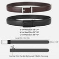 thumbnail image 3 of GAEKEAO Ratchet Belt for Men Genuine Leather 1 3/8" - Micro-Adjust Buckle Trim to Fit Dress Belt Casual to Formal Gift Boxed, 3 of 11