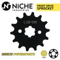 thumbnail image 5 of Niche Sprocket Chain Set Honda Super Cub 125 14/35 Tooth 420 X-Ring Front Rear MK1013216, 5 of 8