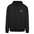 thumbnail image 2 of Men's Levelwear Black Atlanta Braves Contact Oversized Pullover Hoodie, 2 of 4