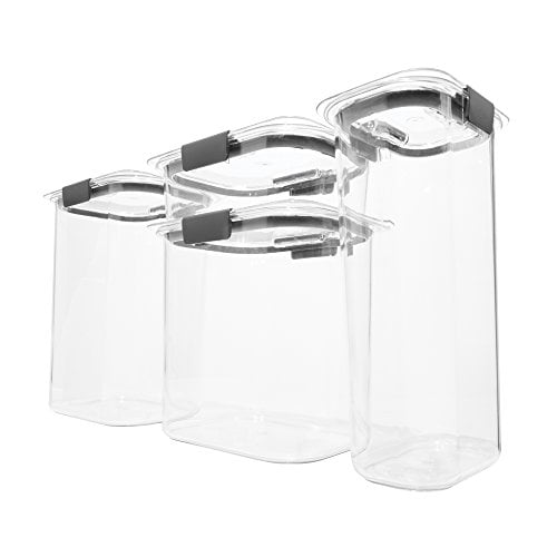 Rubbermaid Modular Pantry Canister Food Storage Container Airtight Lid, Set  8pcs