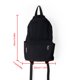 thumbnail image 4 of Mochila universal para libros Mochila escolar informal de nailon de gran capacidad (negro), 4 of 7