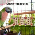 thumbnail image 3 of STOBOK Light Yellow Wooden Parrot Cage Accessory for Foraging and Treats, 3 of 5