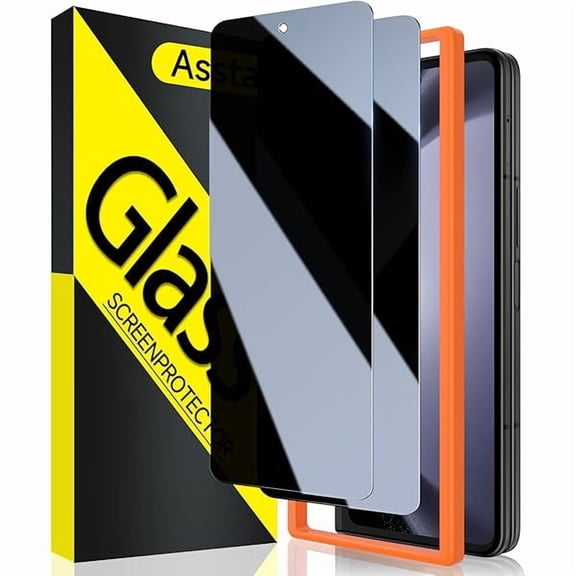[2 Pack] Privacy Screen Protector for Samsung Galaxy Z Fold 6,9H Hardness Tempered Glass Front Privacy Samsung Galaxy Z Fold 6 Screen Protector,Anti-Scratch Case Friendly Accessories Bubble Free