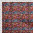 thumbnail image 4 of Soimoi Kaleidoscope Print, Velvet Fabric, Decor Sewing Fabric by The Yard 54 Inch Wide,Decorative Fabric for Upholstery and Home Accents,Pink & Green, 4 of 5