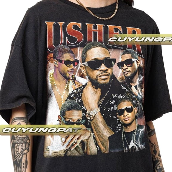 Usher Vintage Shirt, Gift For Woman and Man Unisex T-Shirt