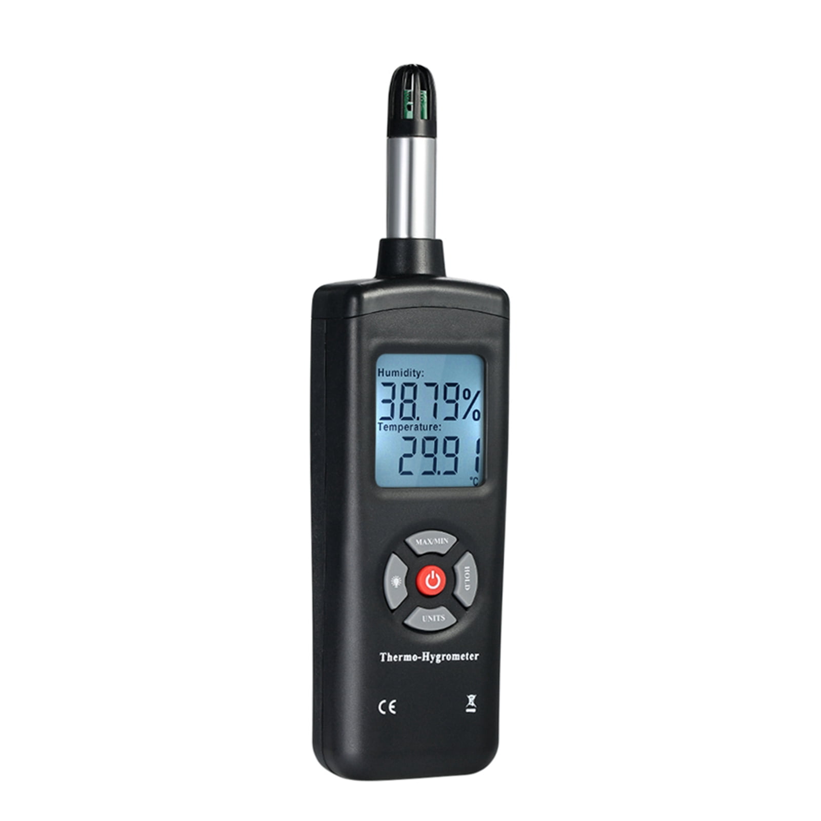 Digital LCD Thermo-Hygrometer Thermometer Hygrometer Temperature & Humidity Meter Psychrometer Wet Bulb Dew Point Temperature Detector