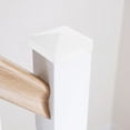 thumbnail image 4 of SOPOTUTU 4Pcs Stain Resistant Fence Post Caps White PVC Flat Cap Tower Design for Decking, 4 of 8