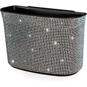 Car Trash Can Bling Crystal Auto Storage Pockets,100% Leak Proof Car Trash Container Bin Car Garbage Bag Hanging for Backside/Gearshift/Center Console