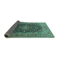 thumbnail image 2 of Ahgly Company Indoor Rectangle Medallion Turquoise Blue Traditional Area Rugs, 2' x 3', 2 of 4
