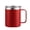 Red, variant on 12 oz Insulated Stainless Steel Coffee Mug with Handle & Sliding Lid, 304 Stainless Steel Reusable Travel Cup for Office Home Beer Tea Drinks