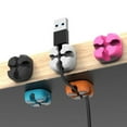 thumbnail image 3 of 20 piezas de organizador de cables de silicona, clip para cargador, clips para cables, organizadores, 3 of 6