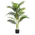 thumbnail image 3 of Indoor Plants, 61" Artificial Palm Tree With Pot, Set of 2, Green Artificial Flowers,Polyester,Polyethylene Outdoor Plants, Household Supplies & Décor, Flowers & Plants 61" Artificial Palm Tree With, 3 of 7