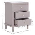 thumbnail image 5 of SAFAVIEH Joe End Table With Storage Drawers Grey, 5 of 7