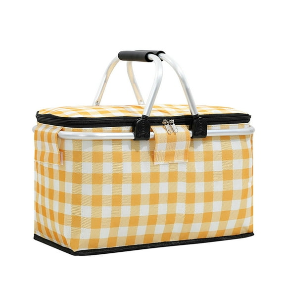 Rbaofujie Insulated Lunch Bag Folding Cooler Box Picnic Bag Portable Heat Preservation Food Storage Bag Boys Lunch Bag