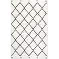 thumbnail image 3 of JONATHAN Y MOROCCAN HYPE 5 x 8 Area Rug, Cami Moroccan Style Diamond Shag - White/Gray, MOH410A-5, 3 of 10