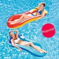 thumbnail image 5 of Hamaca inflable de PVC con clip para nadar, red flotante, juguete acuático con toldo, fila flotante inflable, 5 of 5