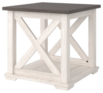 ashley end tables white