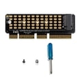 thumbnail image 1 of M2 NVMe Adapter Card M2 SSD NVME to PCIE 4.0 X4 Riser Card Hard Drive Adapter Supports MKEY Adapter for 1U Server, 1 of 8