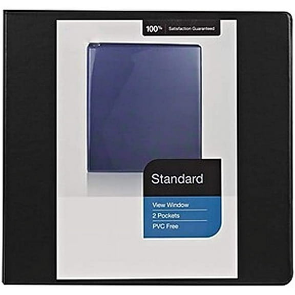 MyOfficeInnovations Standard 5" 3-Ring View Binder Black (26359-CC) 976180