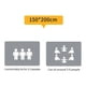thumbnail image 4 of Waterproof Thickened Multi-Layer Outdoor Soft PE Cotton Picnic Mat 80X60 Inch, 4 of 5