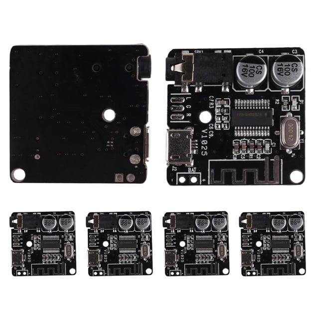 6 Piezas VHM-314 V.20 Bluetooth Tablero Receptor de Audio 5.0 Mp3 Decodificador Sin PéRdida con Carga Batería Litio