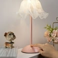 thumbnail image 4 of Fufafayo under $5 Bedside Table Lamp, Flower Shape Night Light, Plastic Touch Control Lamp for Bedroom Desk Shelf Living Room Office Study Reading Ambient Lighting, 4 of 8