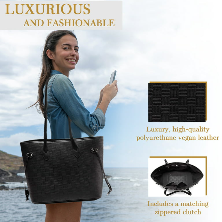 Louis Vuitton black leather epi briefcase tote work school travel handbag