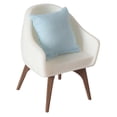 thumbnail image 2 of Silla decorativa para casa de muñecas a escala 1/12 con almohada en miniatura, accesorios para casa de muñecas. Almohada azul, 2 of 8
