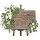 thumbnail image 5 of Arco de flores para boda, guirnalda de flores artificiales rústicas para dintel, hojas verdes, rosas, peonías, girasoles, corona para puerta, decoración del hogar, 5 of 6