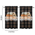 thumbnail image 4 of Small Window Curtains Autumn Decor Pumpkin Pattern Thanksgiving Theme 2 PCS,27.5x39in kitchen curtains fall holiday curtain, 4 of 4
