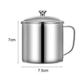 thumbnail image 2 of Tasse d'Eau en Acier Inoxydable, Camping Café Acier Inoxydable avec Poignée, Ensemble de 2, 2 of 5