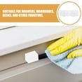 thumbnail image 3 of CRAFTHROU 8Pcs Transparent Soft Silicone Corner Bumpers for Drawer and Door Handle Safety, 3 of 8