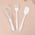 thumbnail image 2 of 3pcs Baking Tools Equipment Sets Egg Beater Whisk Scraper Spatula Oil Brush Hand Mixer, 2 of 3