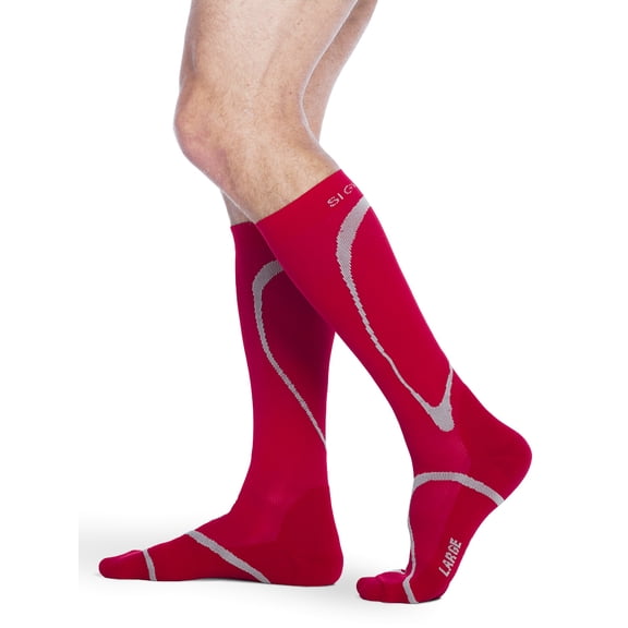 Sigvaris Motion 412 High Tech 20-30 Knee High Compression Socks Red MS
