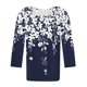 thumbnail image 5 of Fiudx Ofertas Flash Del Día Blusa de Manga 3/4 a La Moda para Mujer, Camiseta Estampada, Top Informal, 5 of 5