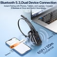 thumbnail image 4 of Auricular Bluetooth CPTEA Trucker con Micrófono con Cancelación de Ruido Negro, 4 of 8